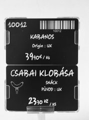 Dvojitý držák cenovek (5 ks)