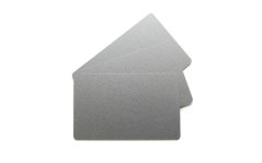 Plastové karty PVC 0.76 mm stříbrné (100 ks)